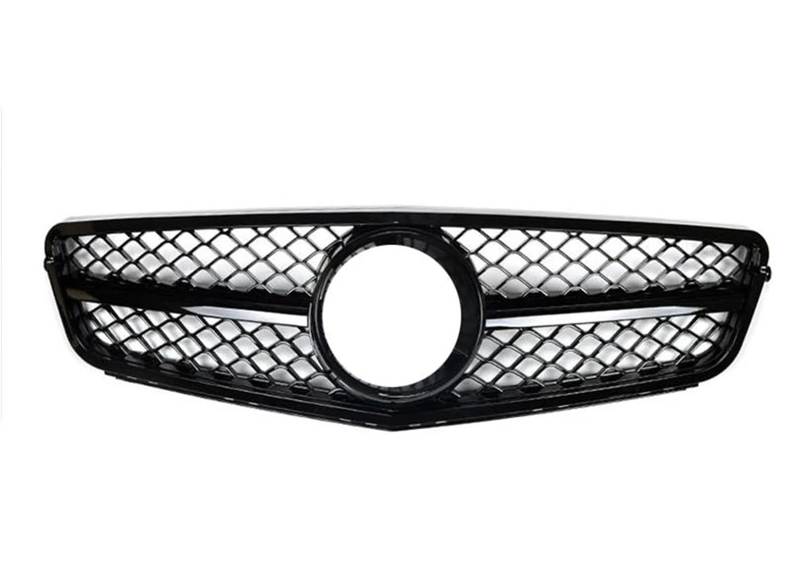 Stoßstangengitter Kühlergrill Schwarz Oberen Stoßfänger Haube Mesh Grid Grill Für Benz W204 C-Klasse 2008 2009 2010 2011 2012 2013 2014 C180 C200 C250 C300 C43 Frontgrill von WALEQW