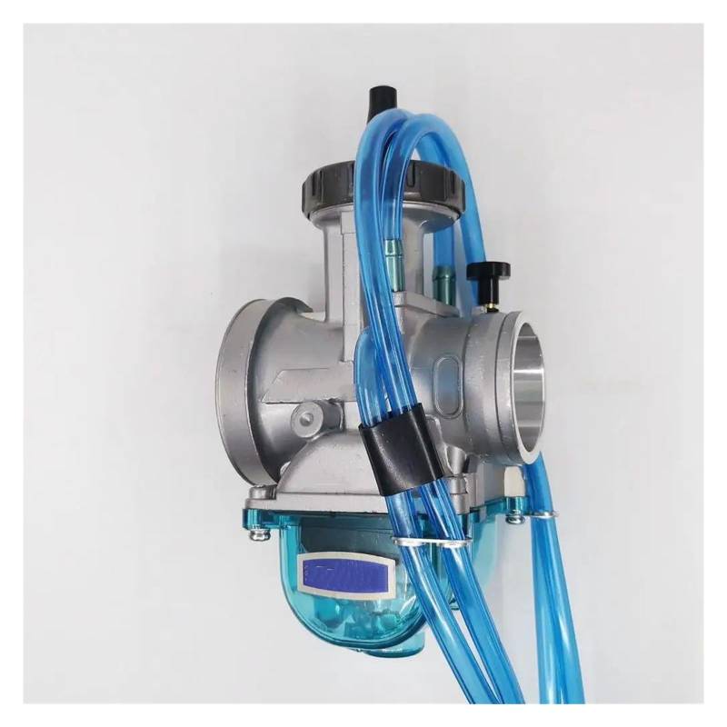 Vergaser Vergaser Für PWK 33 35 36 38 40 42 Mm K-Standard Für Keihin Moto Carb Bike Scooter Für UTV Für ATV Transparente Blaue Untere Abdeckung Vergaser Carb(38MM) von WALEQW