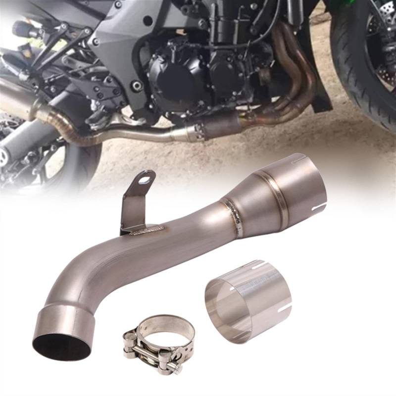 WALKFB Motorrad-Auspuff Escape Modify Link Pipe Eliminator Enhanced Für Kawasaki Für Ninja 1000SX Z1000SX 2020 2021 2022 2023 Katze Löschen Slip On von WALKFB