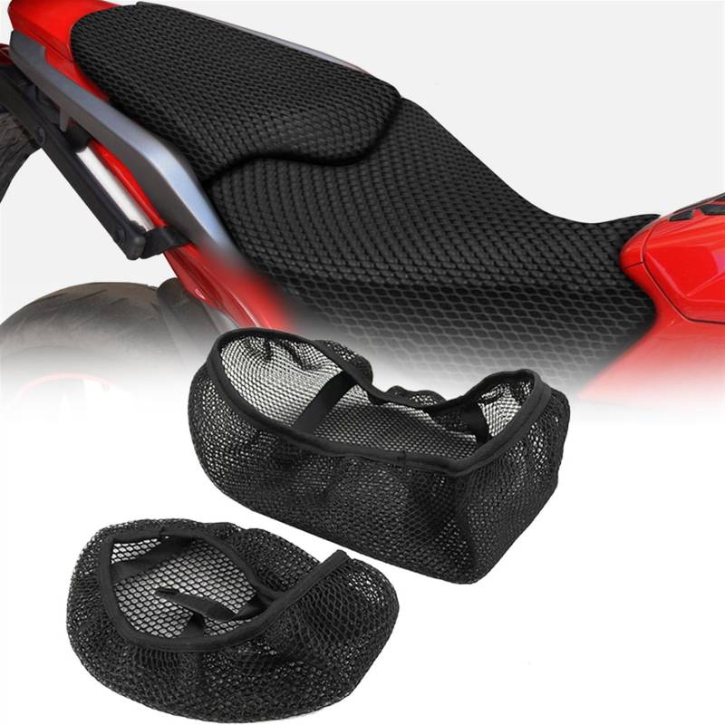 WALKFB Motorrad Für H&onda NC 750 NC750 X NC700XD NC700S NC 750X 700X 3D Mesh Sitzbezug Anti-Slip Nylon Stoff Kissen Sitzbezug NC750X NC700X von WALKFB