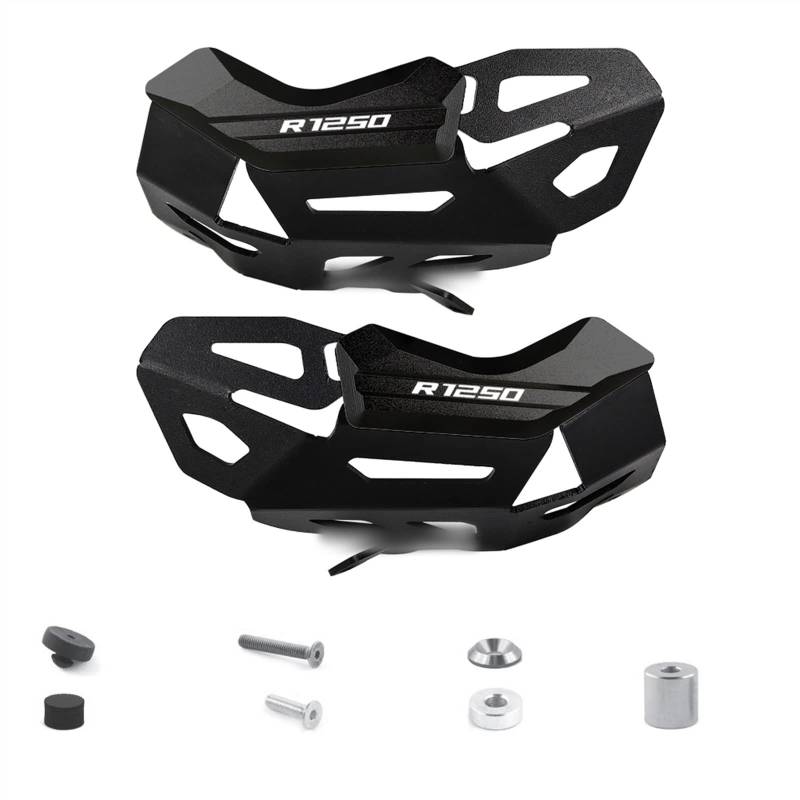 WALKFB Sturzschutz Zylinderkopfschutz R1250GS Motorschutzabdeckung Schutzfolie Für BMW R 1250 GS ADV Adventure All Year R1250RT R1250RS R1250R (Color : Black-Black) von WALKFB