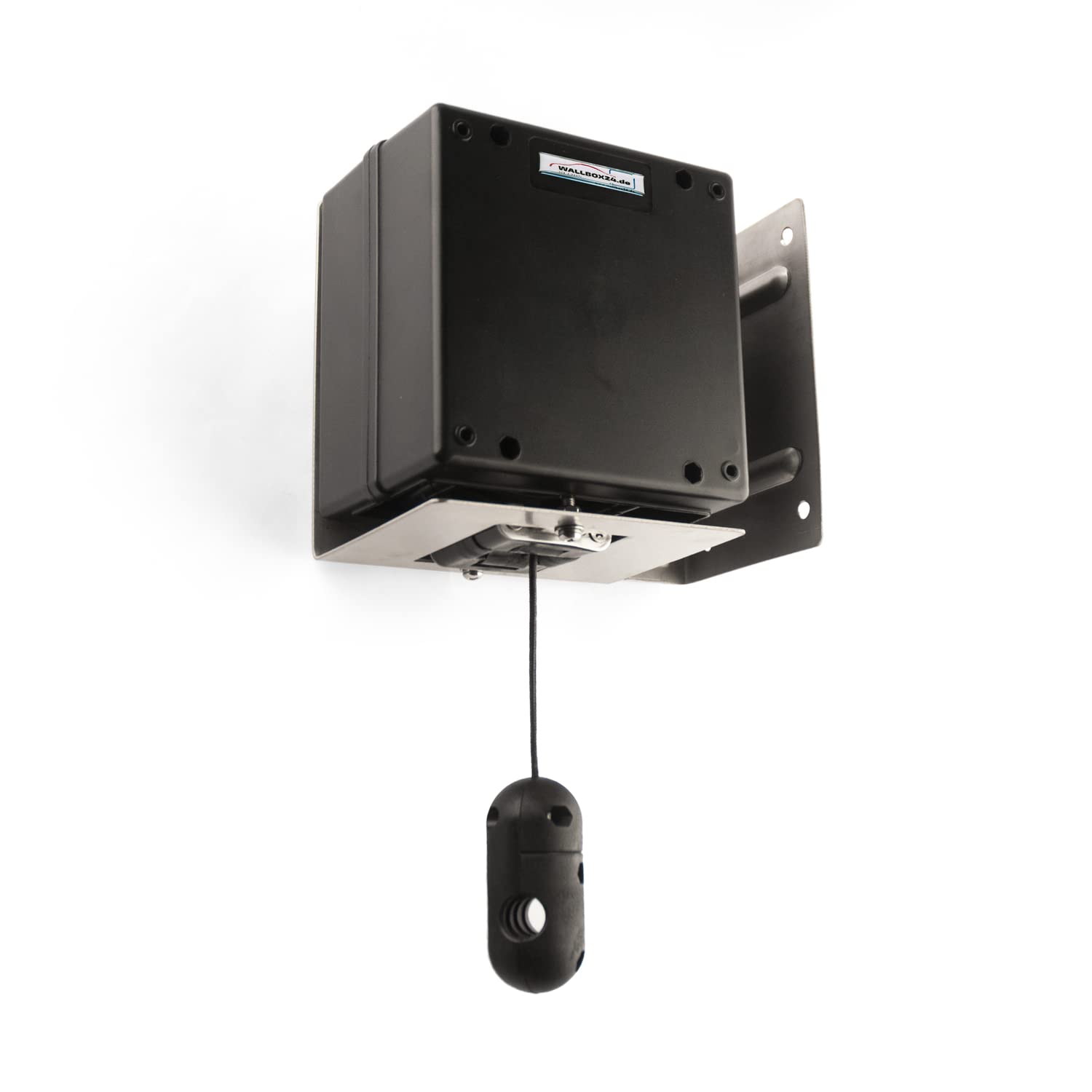 Wallbox24 automatische Kabelhalterung für Wallbox mit Ladekabel bis 10m aus Edelstahl Wand- oder Deckenmontage Zubehör Elektromobilität von WALLBOX24.de DER E-PROFI...