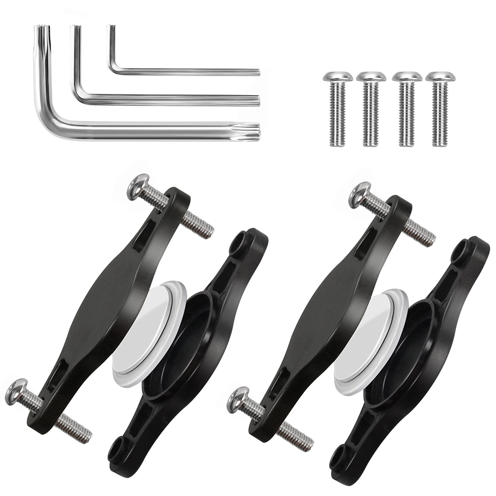 AirTag Bike Mount Holder, AirTag FahrradhalterungAirTag inkl. SicherheitsSchrauben und Werkzeug. Ultraleicht 9g, leichte Montage, Diebstahlschutz, Finden Ortung Bike (2 Stück) von WALLFID