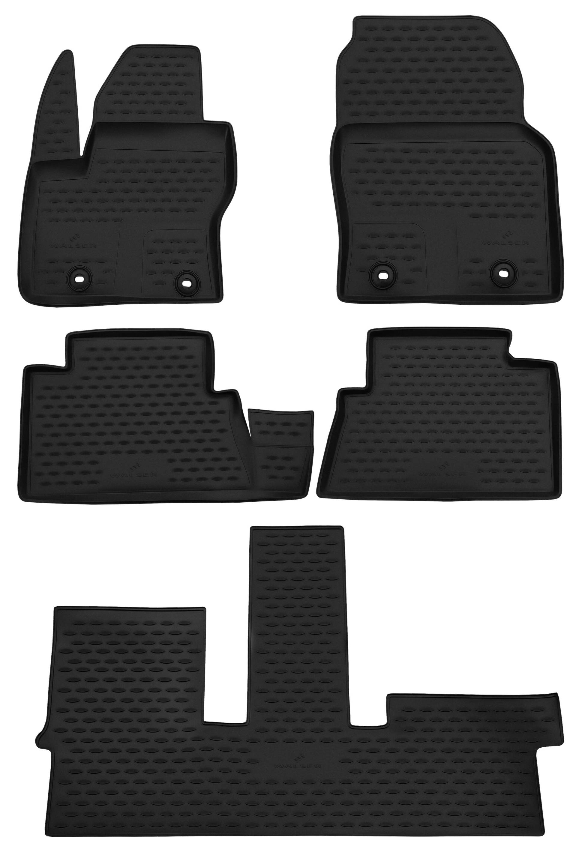 Gummimatten XTR für Ford Grand C-Max, 7-Sitzer 12/2010-2019 von WALSER