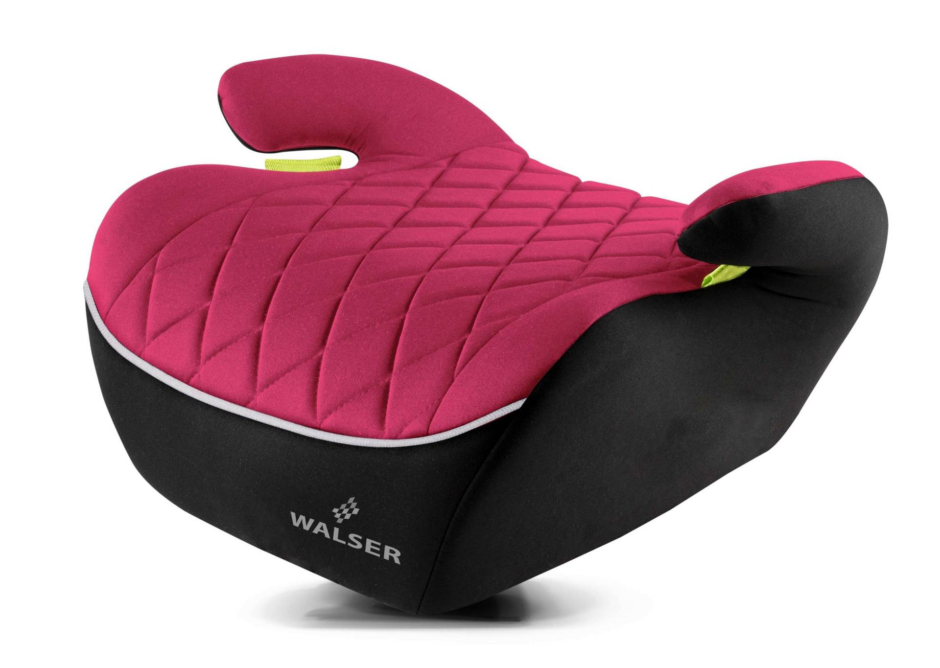 Kindersitzerhöhung Andy, Premium Sitzerhöhung Auto ECE R 129 geprüft, Kindersitz schwarz/pink von WALSER