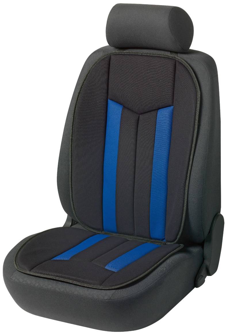 PKW Sitzauflage Hastings Plus, Auto-Sitzaufleger schwarz/blau, 1 Stück von WALSER