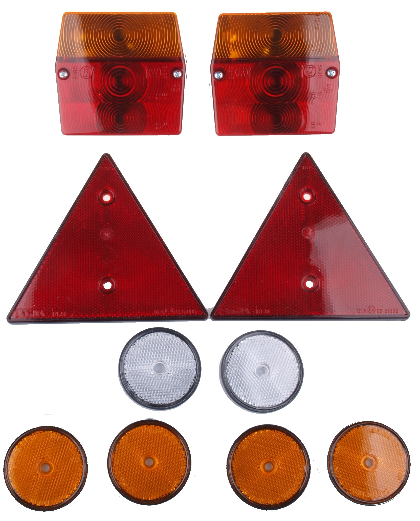 WAMO Rücklichter Set für Anhänger Trailer Wohnwagen von WAMO Beleuchtungen und Reflektoren