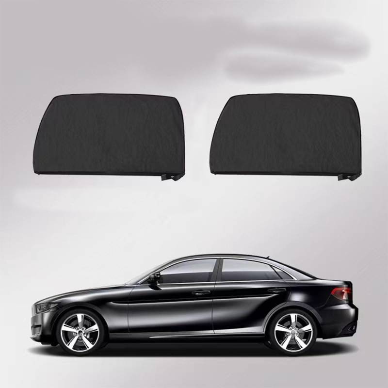 2 Stück Auto Fenster Schatten für Audi A4 Avant (B9 8W) 2024 2023 2022 2018-2021, Sonnenblende Auto Netz Insektenschutz Autofenster,Sedan-Rear Window von WANGZENIU