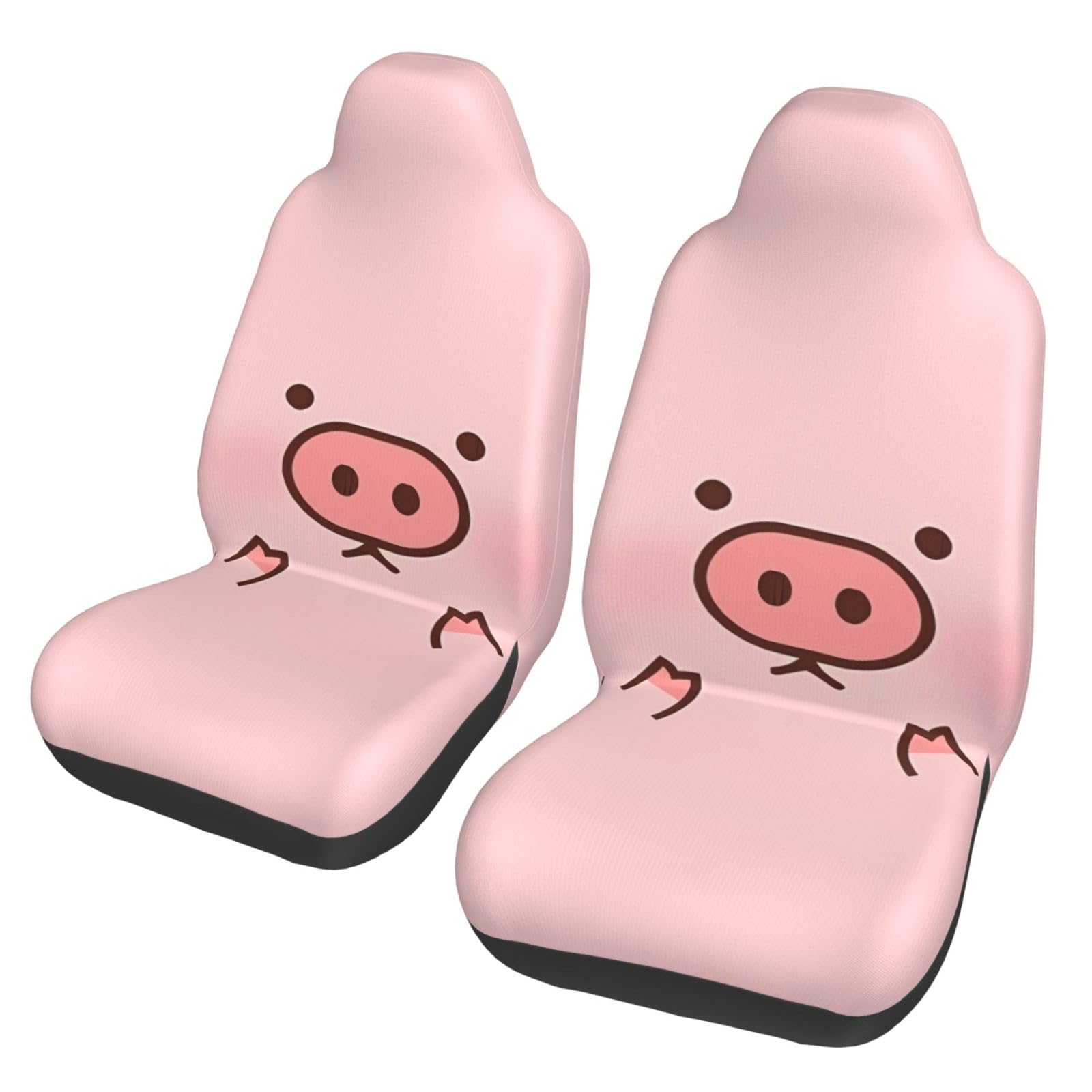 Cute Pig Universal-Autositzbezüge für Frauen – Auto-Vordersitzschoner geeignet für Autos, SUVs, Limousinen, LKWs von WANLON