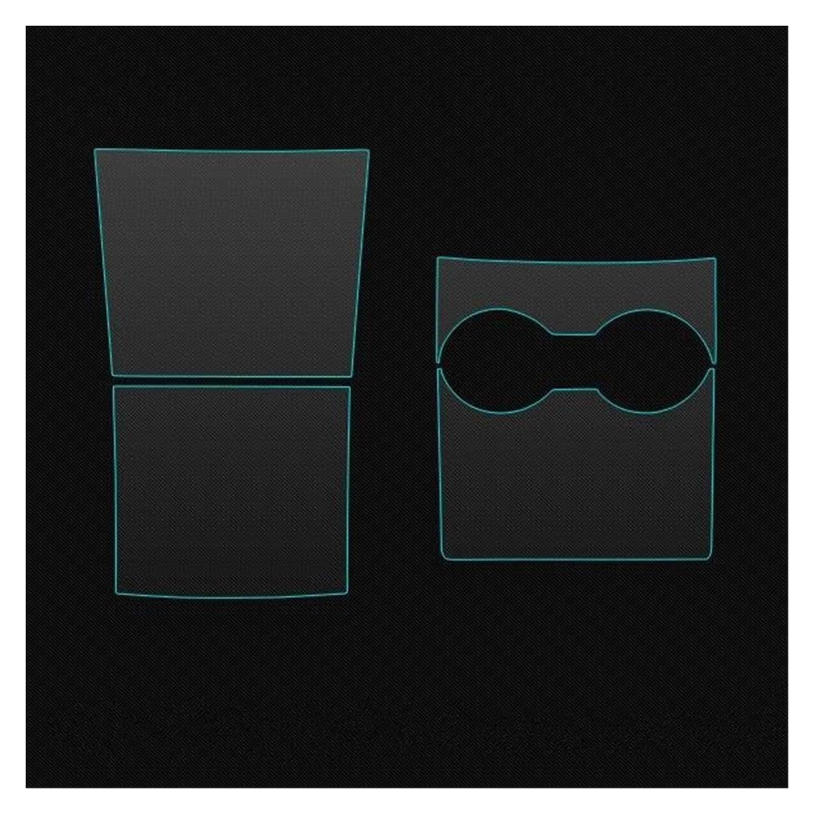 Auto Navigation Schutzfolie 7 Stücke Für Tesla Für Modell 3 2019 Center Konsole Wrap Navigation Screen Protector TPU Transparent Protecion Film Aufkleber Zubehör GPS Transparent Navi Folie(4pcs center von WANSONGHUI