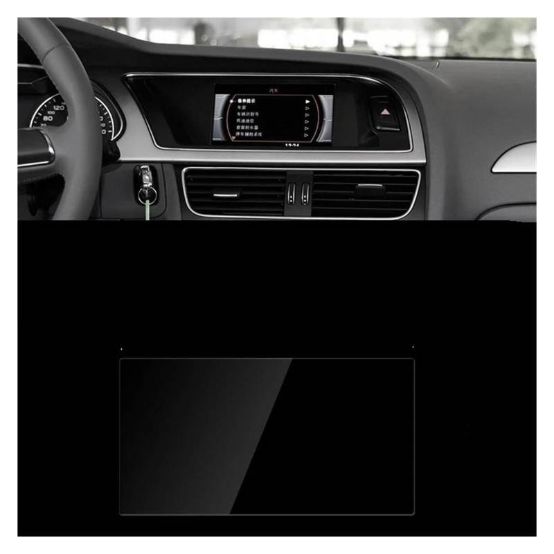 Auto Navigation Schutzfolie Für A4 B8 Für A5 8T 2008-2016 Gehärtetes Glas Auto Navigation Screen Protector Film LCD Display Aufkleber Anti Scratch Zubehör GPS Transparent Navi Folie(141x77mm) von WANSONGHUI