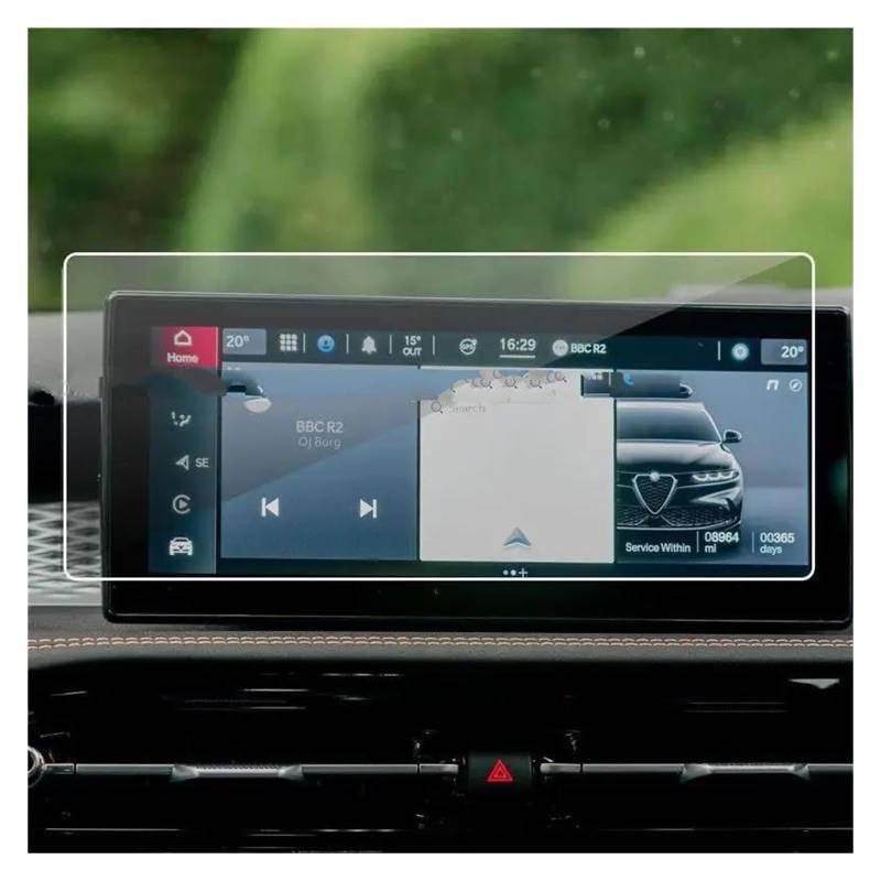 Auto Navigation Schutzfolie Für Alfa Für Romeo Für Tonale 2023 10,25 Zoll GPS Navigation Abdeckung Schutz Film Gehärtetem Glas Screen Protector GPS Transparent Navi Folie von WANSONGHUI