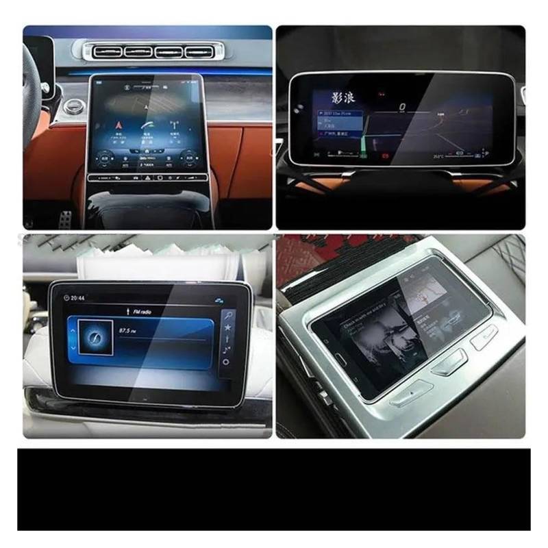 Auto Navigation Schutzfolie Für Benz Für S-Klasse W223 2021 12,8 Zoll Touchscreen Auto Innen Aufkleber Sind Kratzfest Gehärtetes Glas Schutz Film GPS Transparent Navi Folie von WANSONGHUI