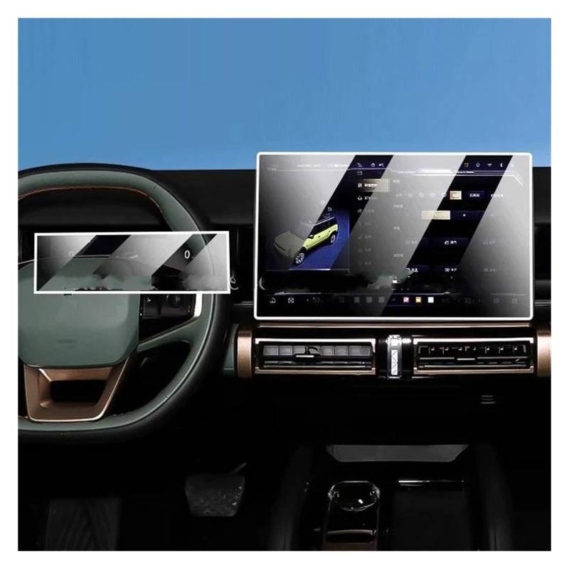 Auto Navigation Schutzfolie Für Chery Für Aiqar Eq3 Für Chery Icar03 2023 2024 Auto GPS Navigation Und Dashboard Anti-Scratch Gehärtetes Glas Screen Protector Film GPS Transparent Navi Folie von WANSONGHUI