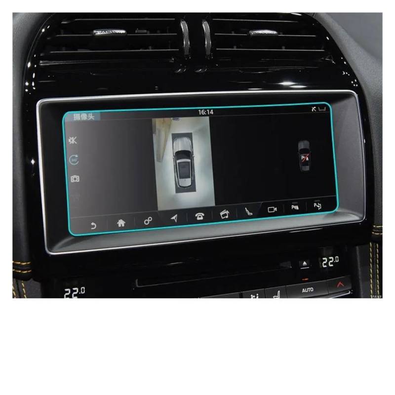 Auto Navigation Schutzfolie Für Jaguar Für F-PACE Für XFL 2019 Zubehör Auto Gehärtetem Glas Bildschirm Navigation Schutz Film DVD GPS Multimedia LCD Schutz GPS Transparent Navi Folie von WANSONGHUI