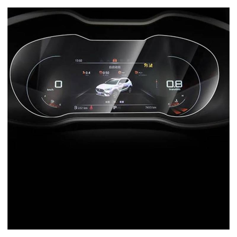 Auto Navigation Schutzfolie Für MG ZS 2018 2019 2020 Innen Auto Dashboard Bildschirm Schutz TPU Film Auto Instrument Panel Screen Protector GPS Transparent Navi Folie(Model 2) von WANSONGHUI