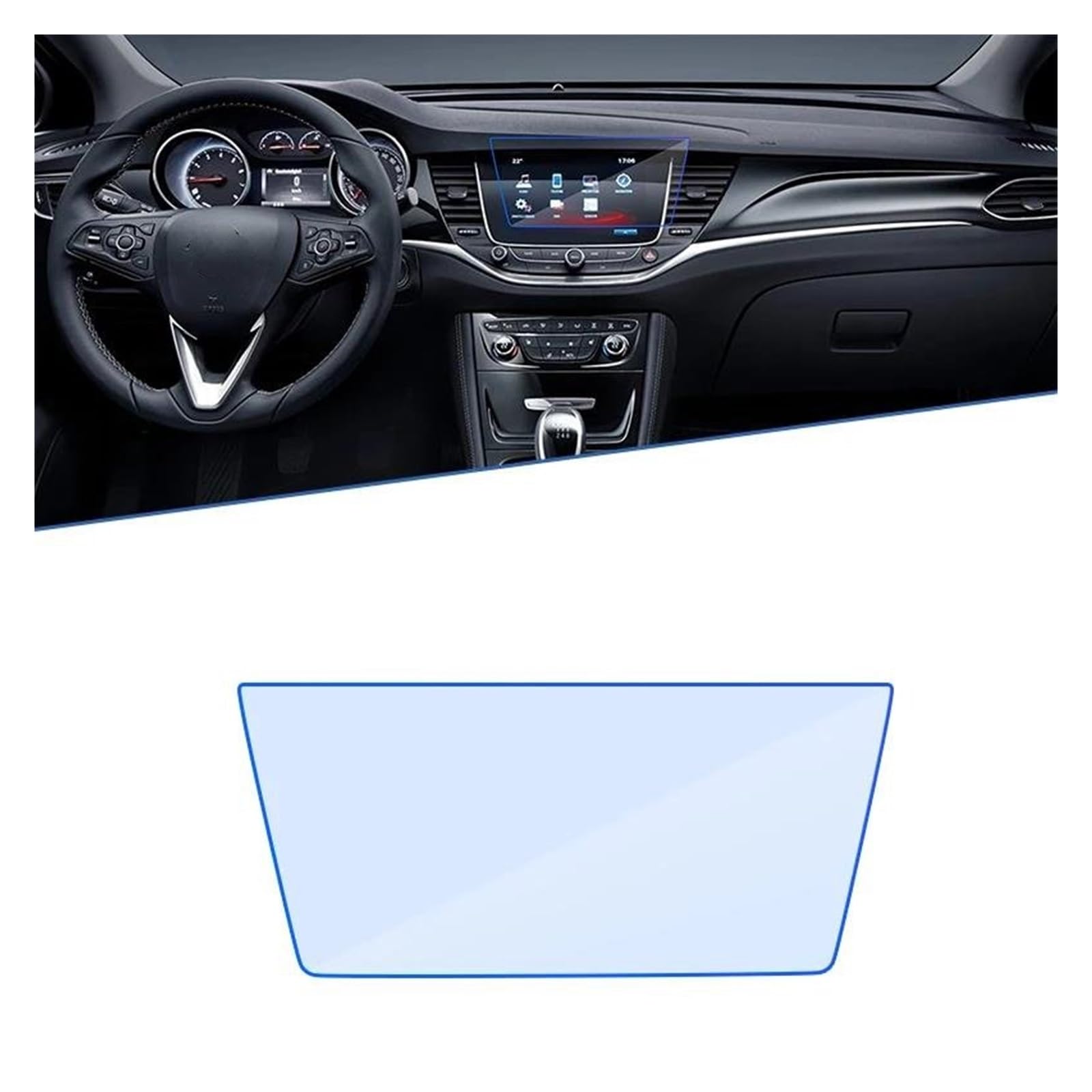 Auto Navigation Schutzfolie Für Opel Für Astra K Holden Für Vauxhall Für Chevrolet Viva B16 2016~2021 Auto Navigation GPS Film Touch Full Screen Protector Gehärtetes Glas GPS Transparent Navi Folie von WANSONGHUI