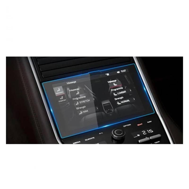 Auto Navigation Schutzfolie Für Panamera Für Rücksitz 2018 2019 2020 2021 Auto Navigation Screen Protector Gehärtetem Glas Display-schutzfolie GPS Transparent Navi Folie von WANSONGHUI