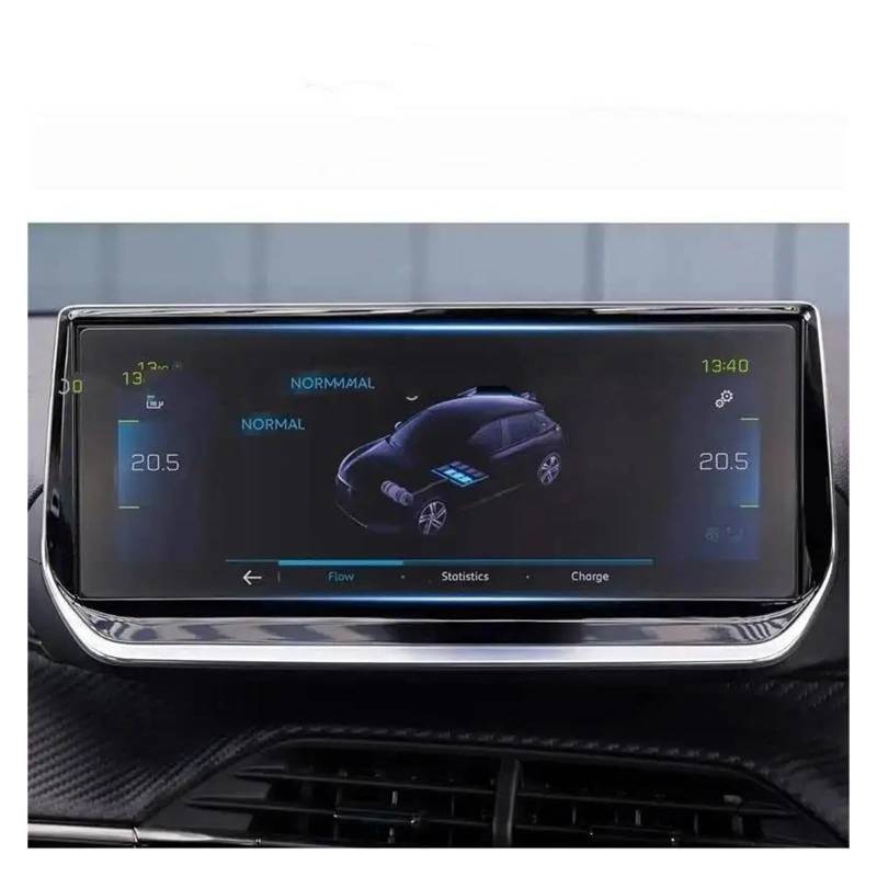 Auto Navigation Schutzfolie Für Peugeot 208 2008 GT 2021 2022 2023 10 Zoll Infotainment GPS Navigation Anti-Scratch Film Gehärtetes Glas Displayschutzfolie GPS Transparent Navi Folie von WANSONGHUI