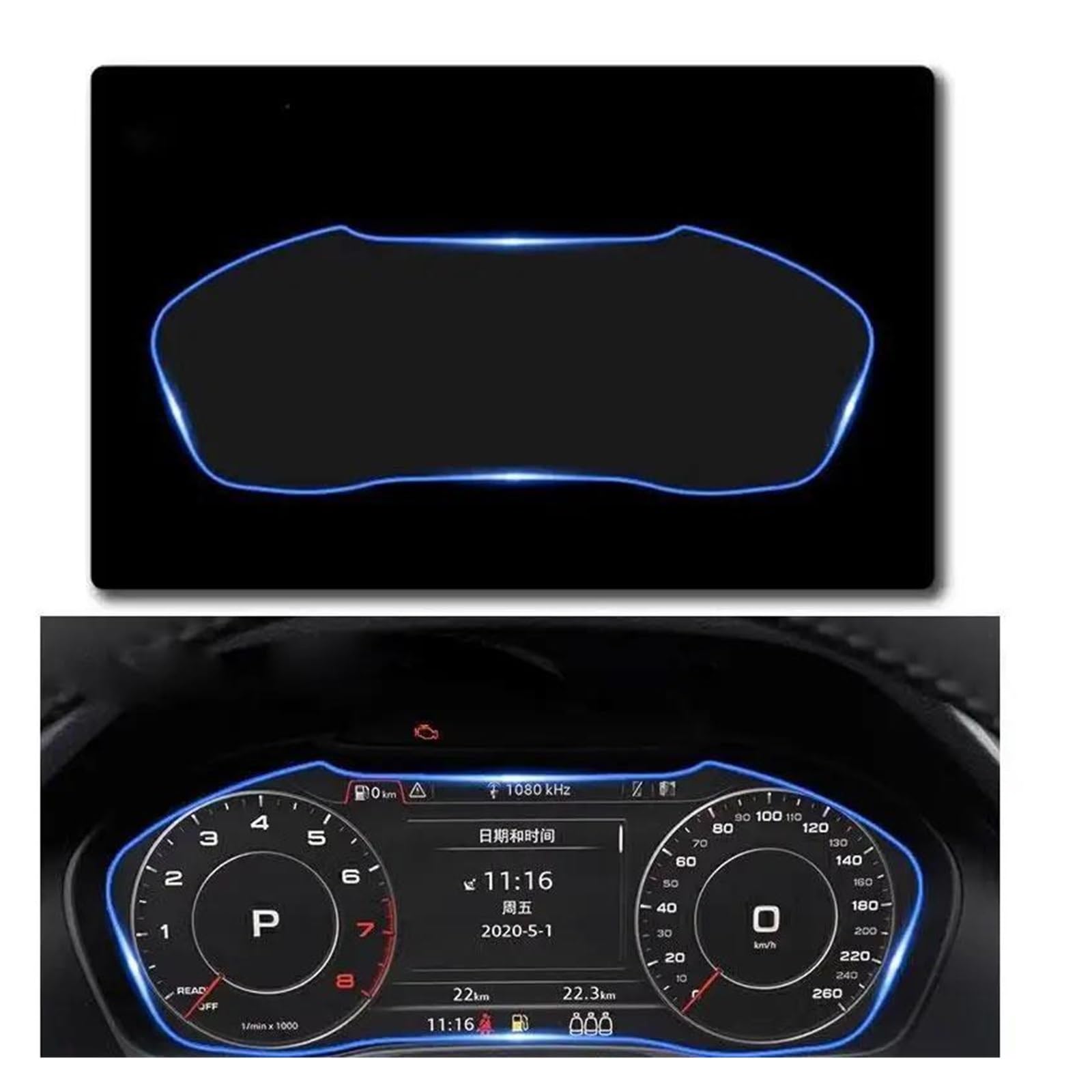 Auto Navigation Schutzfolie Für Q2 Für SQ2 2016-2020 Automotive Interior Instrument Panel Membran LCD Bildschirm Anti-Scratch Gehärtetes Glas Schutz Film GPS Transparent Navi Folie von WANSONGHUI