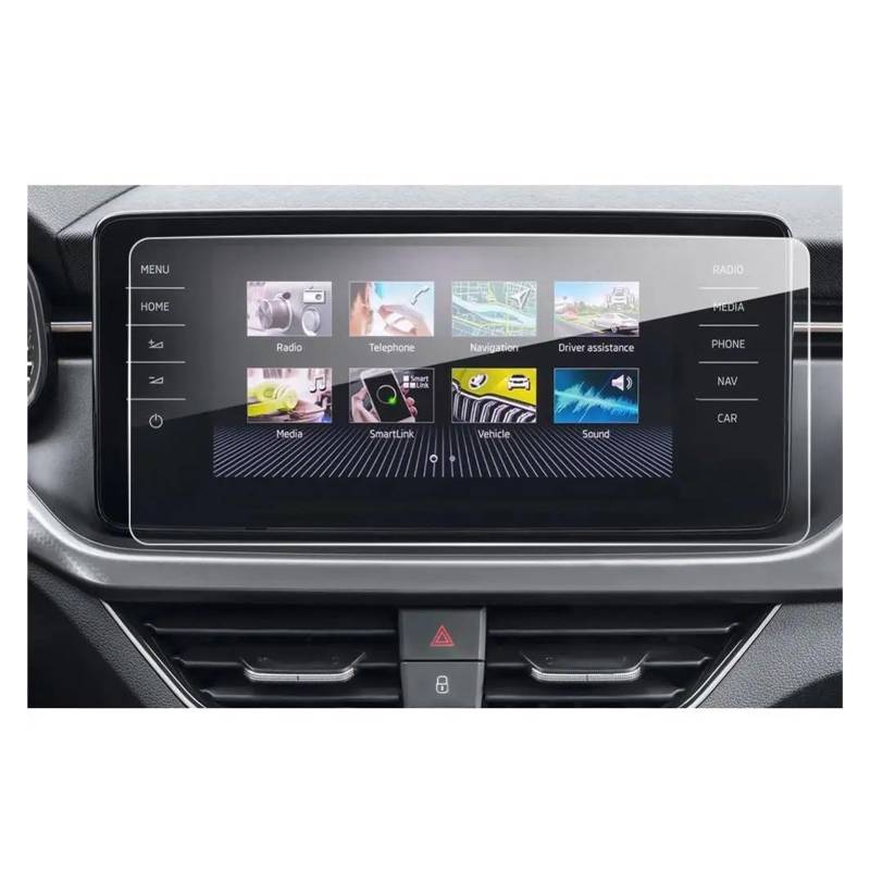 Auto Navigation Schutzfolie Für Skoda Für Kamiq Für Scala Amundsen Für Fabia 2022 2023 9,2-Zoll Auto GPS Navigation Center Touch Display Screen Protector Film GPS Transparent Navi Folie von WANSONGHUI