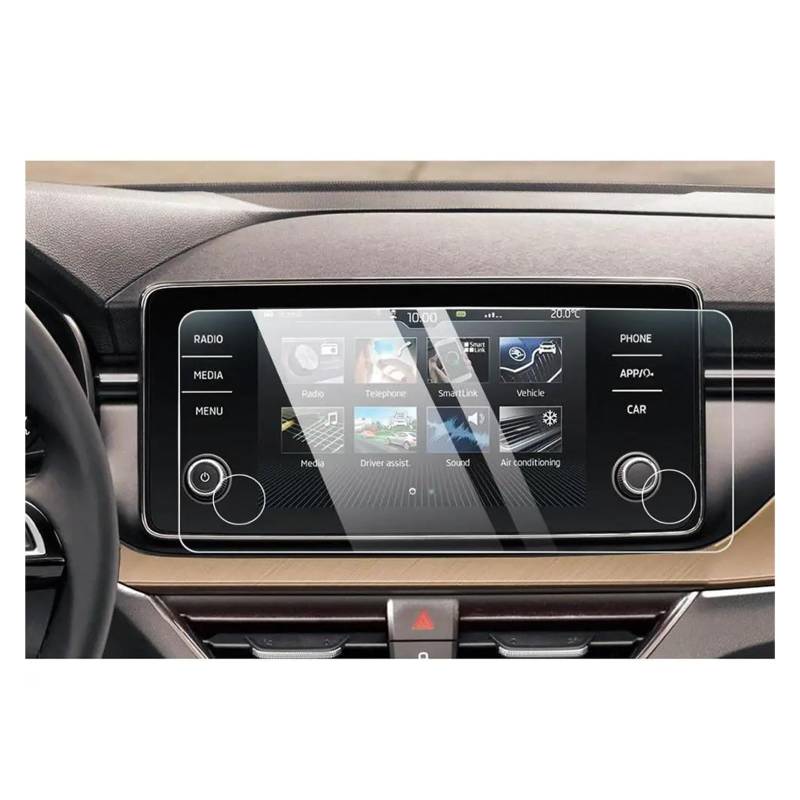 Auto Navigation Schutzfolie Für Skoda Für Kamiq Für Scala Bolero Für Fabia 2022 2023 8-Zoll Auto Touchcenter Display Screen Protector Auto Innen Zubehör GPS Transparent Navi Folie von WANSONGHUI