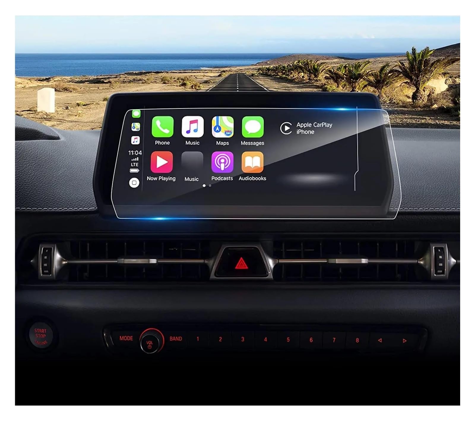 Auto Navigation Schutzfolie Für Toyota Für ASupra 2020 2021 2022 2023 8,8 Zoll Auto Radio GPS Navigation Innen Zubehör PET Screen Protector Film GPS Transparent Navi Folie von WANSONGHUI