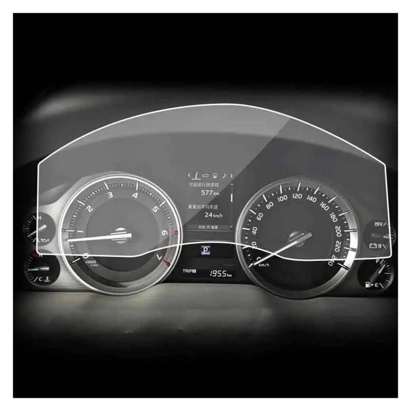 Auto Navigation Schutzfolie Für Toyota Für Land Für Cruiser 2016-2021 Auto Nterior Instrument Panel Membran LCD Bildschirm TPU Schutz Film Anti-Scratch Tacho GPS Transparent Navi Folie von WANSONGHUI