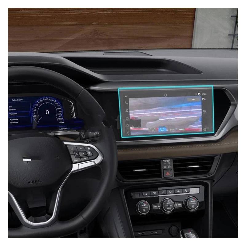 Auto Navigation Schutzfolie Für VW Für Taos Für T-Kreuz 2022 10,1 Zoll Auto Radio GPS Navigation Innen Zubehör Gehärtetem Glas Bildschirm Schutz Film GPS Transparent Navi Folie von WANSONGHUI