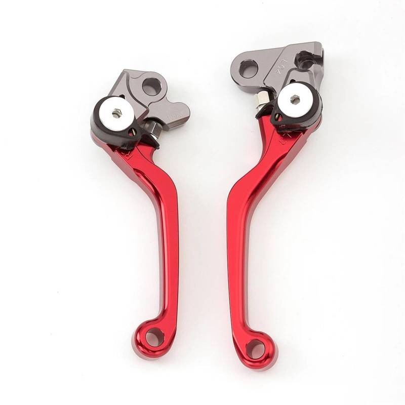 Bremshebel Für Kawasaki KLX250 D-Tracker 2008-2020 2019 2018 2017 2016 2015 2014 CNC Motorrad Faltbare Pivot Kupplung Bremshebel Griff Bremsgriff(Red) von WANSONGHUI