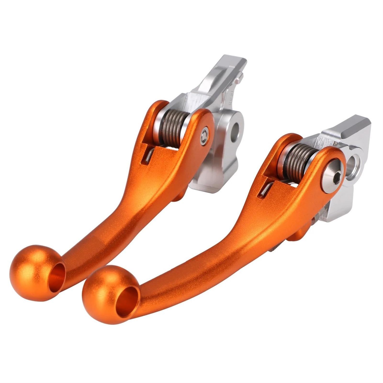 Bremshebel Motorrad-Schmiede-Aluminium-Titan-Legierung Bremskupplungshebel Für MC EX 125 250 300 250F 350F 450F 2021 2022 2023 Bremsgriff(Orange) von WANSONGHUI