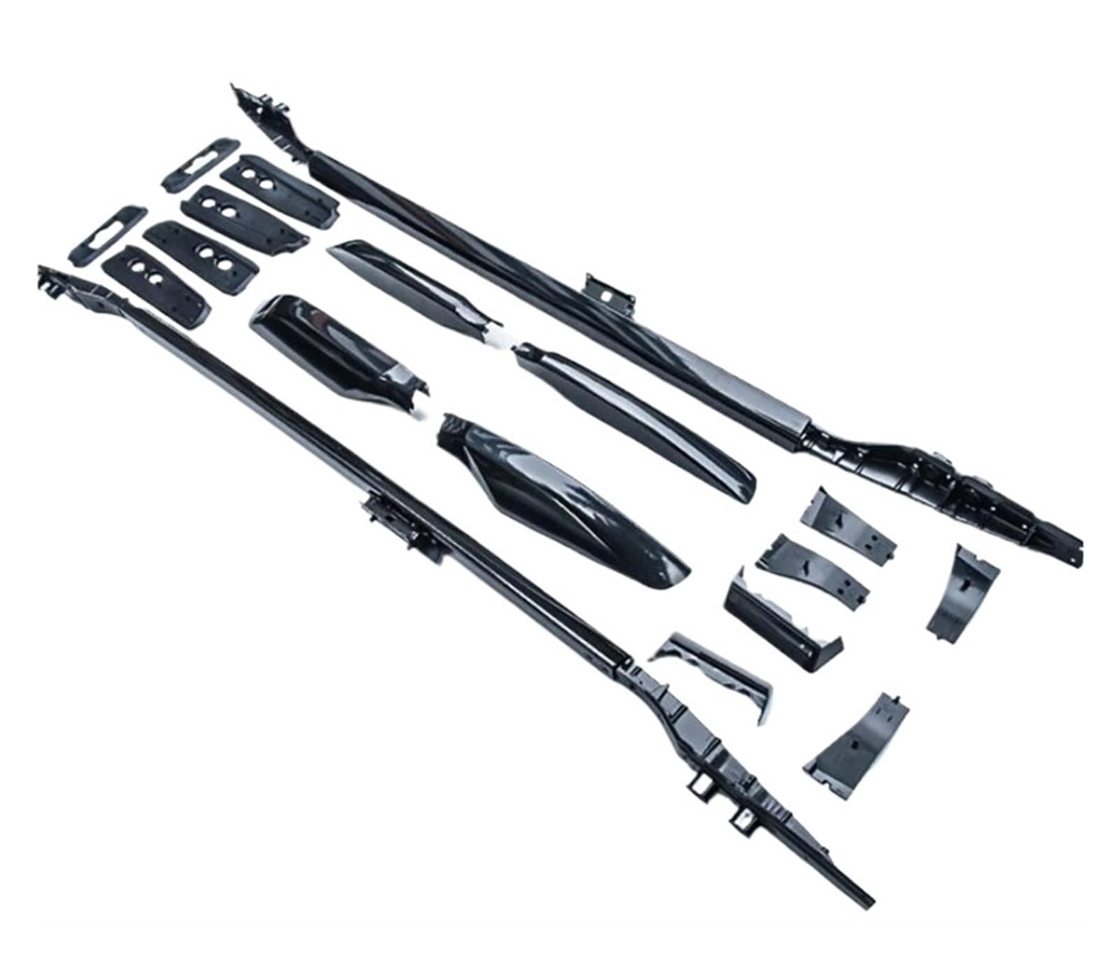 Dach Rack Gepäck Für Toyota Für Land Für Cruiser Für Prado 150 2010-2021 Dachträger Aluminiumlegierung Schienen Bar Gepäckträger Bars Top Bar Racks Schienenkästen Racks Träger Auto(Schwarz) von WANSONGHUI