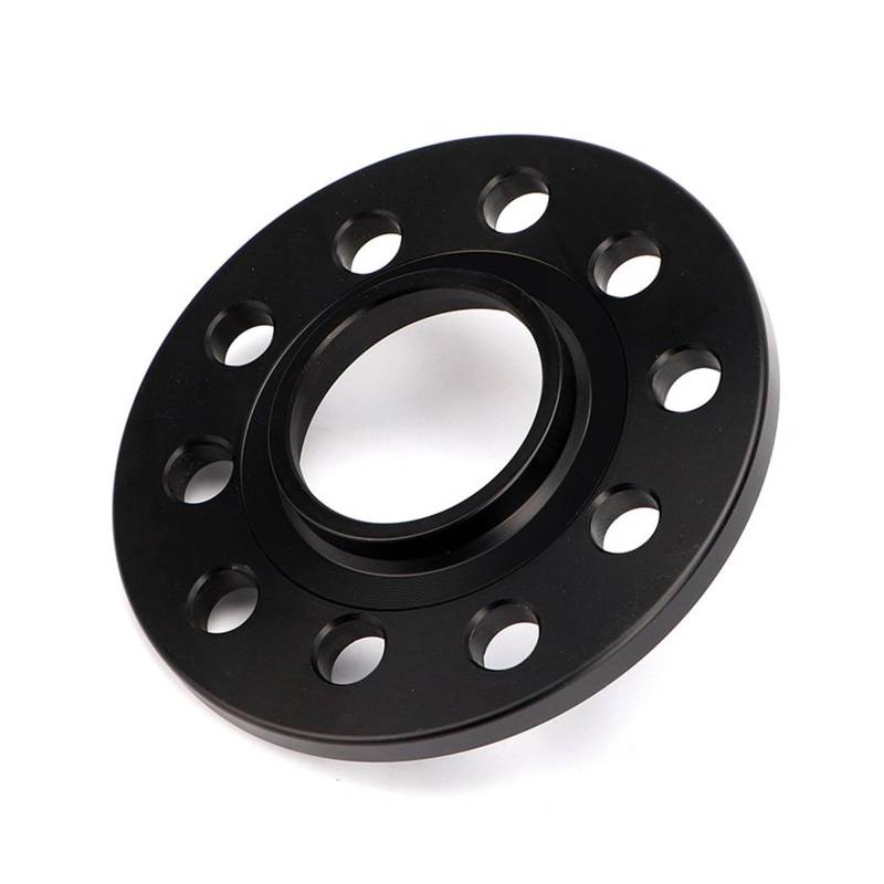 Distanzscheibe Räder 2/4Stück 3/5/8/10/12/15mm Rad Spacer Adapter PCD 5x120 CB 64,1mm Für 5 Lug Universal Auto Wheel Spacers(2PCS 10mm Black) von WANSONGHUI