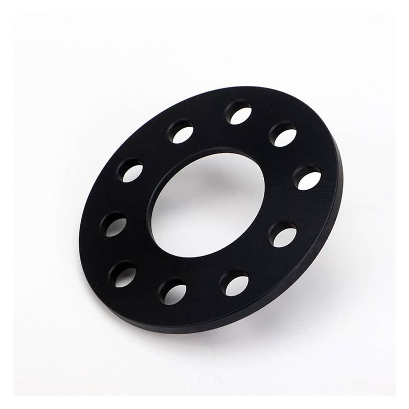 Distanzscheibe Räder 2/4Stück 3/5/8/10/12/15mm Rad Spacer Adapter PCD 5x120 CB 64,1mm Für 5 Lug Universal Auto Wheel Spacers(2PCS 12mm Black) von WANSONGHUI