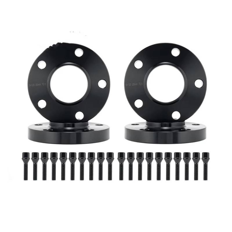 Distanzscheibe Räder Für 3er Für E-Serie 4 Stück Spurverbreiterungen, Schwarz, Versetzt, 15 Mm + 20 Mm Und Schrauben Wheel Spacers von WANSONGHUI