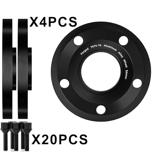 Distanzscheibe Räder Für Alfa Für Romeo Für Giulia 2015-2024 2/4PCS 5x11 0 65.1 M14x1.5 Spurverbreiterungen Aluminium Legierung Nabe Verbreiterten Adapter Wheel Spacers(4pcs 20mm-AD) von WANSONGHUI