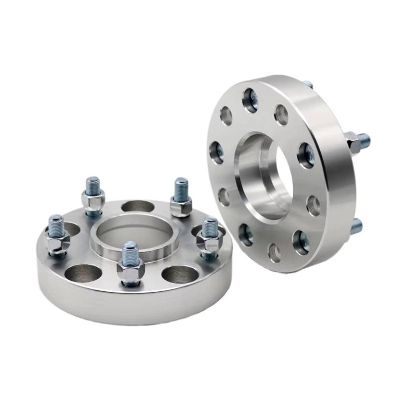 Distanzscheibe Räder Für Cadillac 2 Stück 15/20/25/35 Mm PCD 5 X 115 CB 70.3 Mm Spurverbreiterungsadapter 5 Lug Anzug M12 X P1.5 Wheel Spacers(2PCS 25mm Silver) von WANSONGHUI