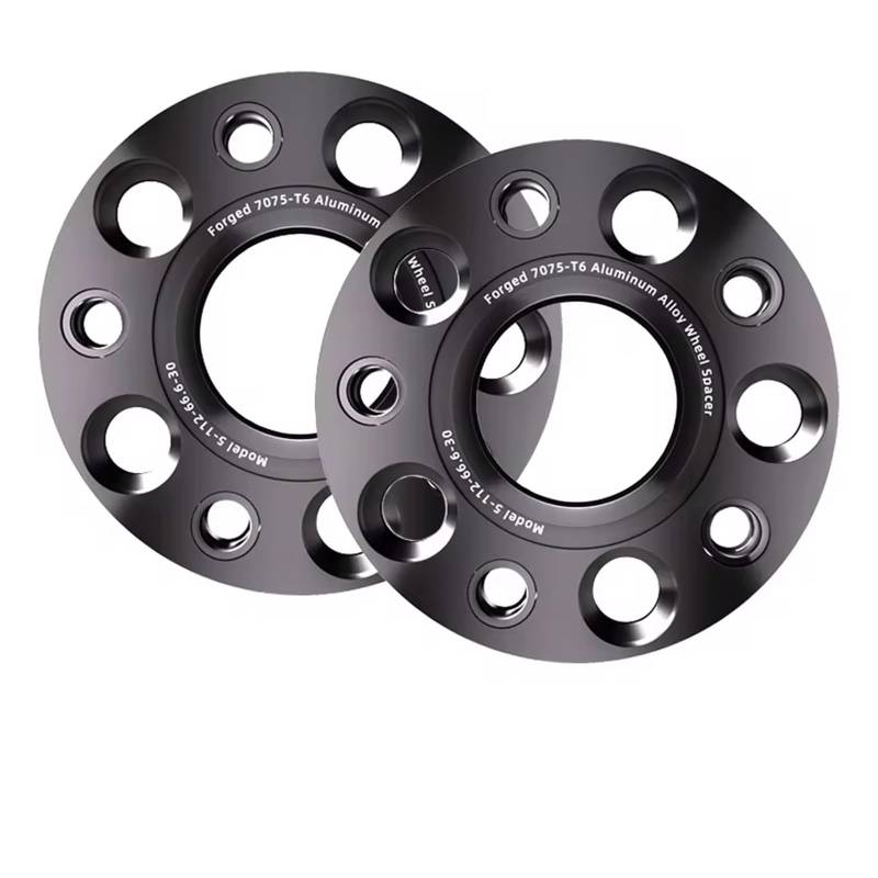 Distanzscheibe Räder Für KG Für Mobilität Für XLV 2 Stück 5x112 CB 66,6 Mm M12 X 1,5 Flanschplatte T6-7075 Spurverbreiterungen Nabenverbreiterter Adapter Wheel Spacers(2pcs Spacer 30mm) von WANSONGHUI