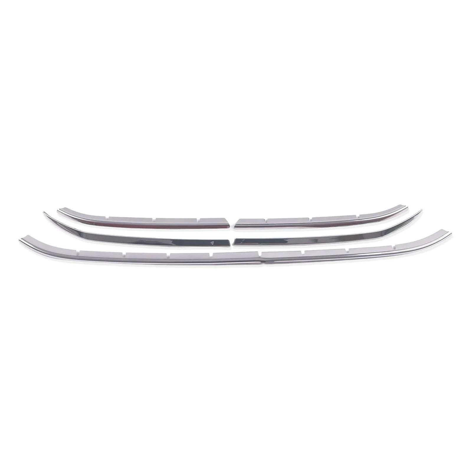 Frontstoßstange Lip Für Civic Sedan 11. 2022 2023 2024 Edelstahl Frontstoßstange Mesh Grille Racing Grill Molding Trim Autozubehör Frontstoßstange Spoiler(Upper) von WANSONGHUI