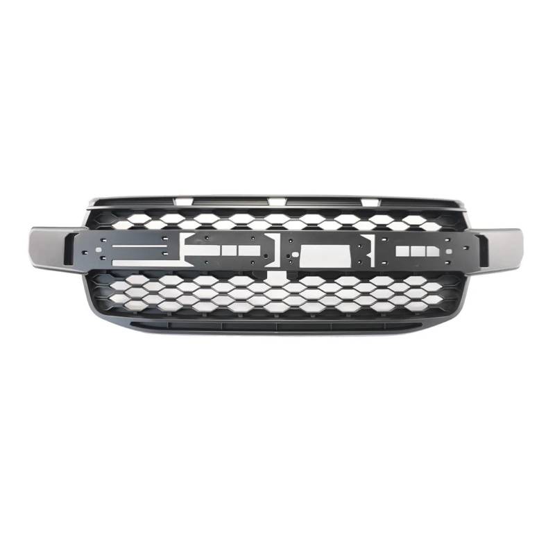 Frontstoßstange Lip Für Ford Für Ranger T9 2023-2024 Für Raptor Style Frontstoßstangengitter Grille Autozubehör Mit Lichtkamerahalterung Acc Body Kit Frontstoßstange Spoiler(White Light) von WANSONGHUI