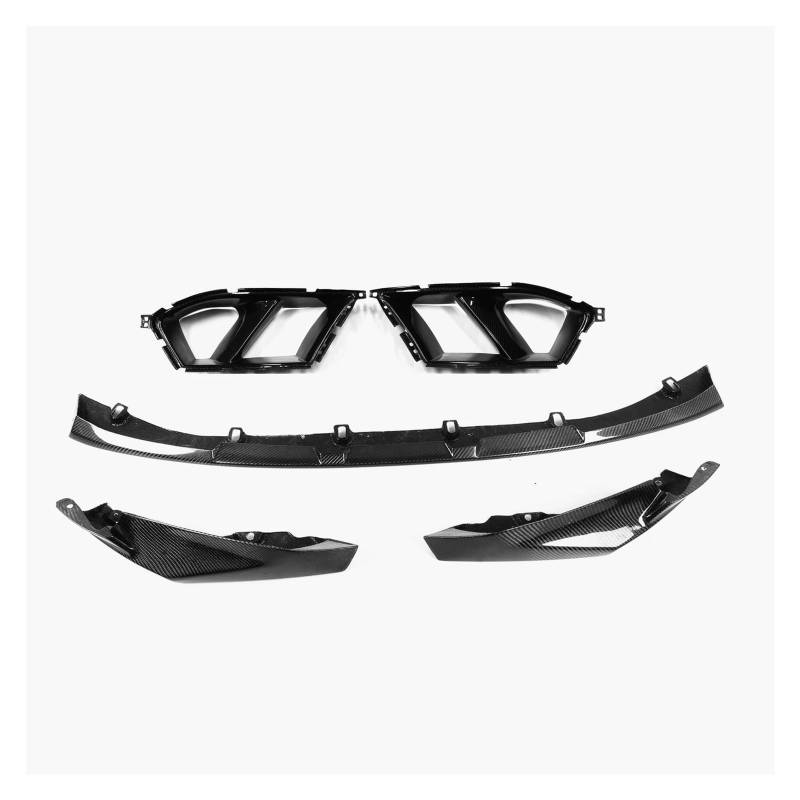 Frontstoßstange Lip Für G80 Für M3 G82 G83 Für M4 2021-2024 Real Carbon Fiber Front Bumper Spoiler Lip + Untere Seite Air Vent Haube Outlet Rahmen Abdeckung Frontstoßstange Spoiler von WANSONGHUI