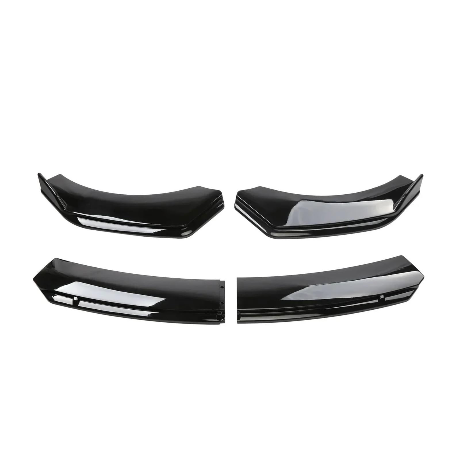 Frontstoßstange Lip Für Hyundai Für Accent 2008-2022 Auto Front Körper Stoßstange Spolier Lippe Kinn Diffusor Splitter Air Dam Kit Protector Guard Covers Frontstoßstange Spoiler(Gloss Black) von WANSONGHUI