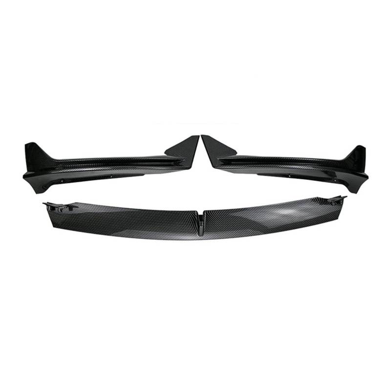 Frontstoßstange Lip Für Tesla Für Modell 3 Für Modell Y 2017-2023 Limousine Karosseriespoiler Splitter Kit Frontstoßstange Frontlippe Frontschaufel Kit Frontstoßstange Spoiler(M3 Bright Carbon) von WANSONGHUI