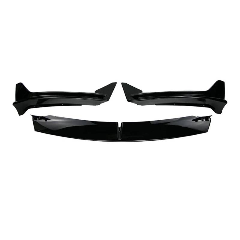 Frontstoßstange Lip Für Tesla Für Modell 3 Für Modell Y 2017-2023 Limousine Karosseriespoiler Splitter Kit Frontstoßstange Frontlippe Frontschaufel Kit Frontstoßstange Spoiler(Model Y Bright Black) von WANSONGHUI