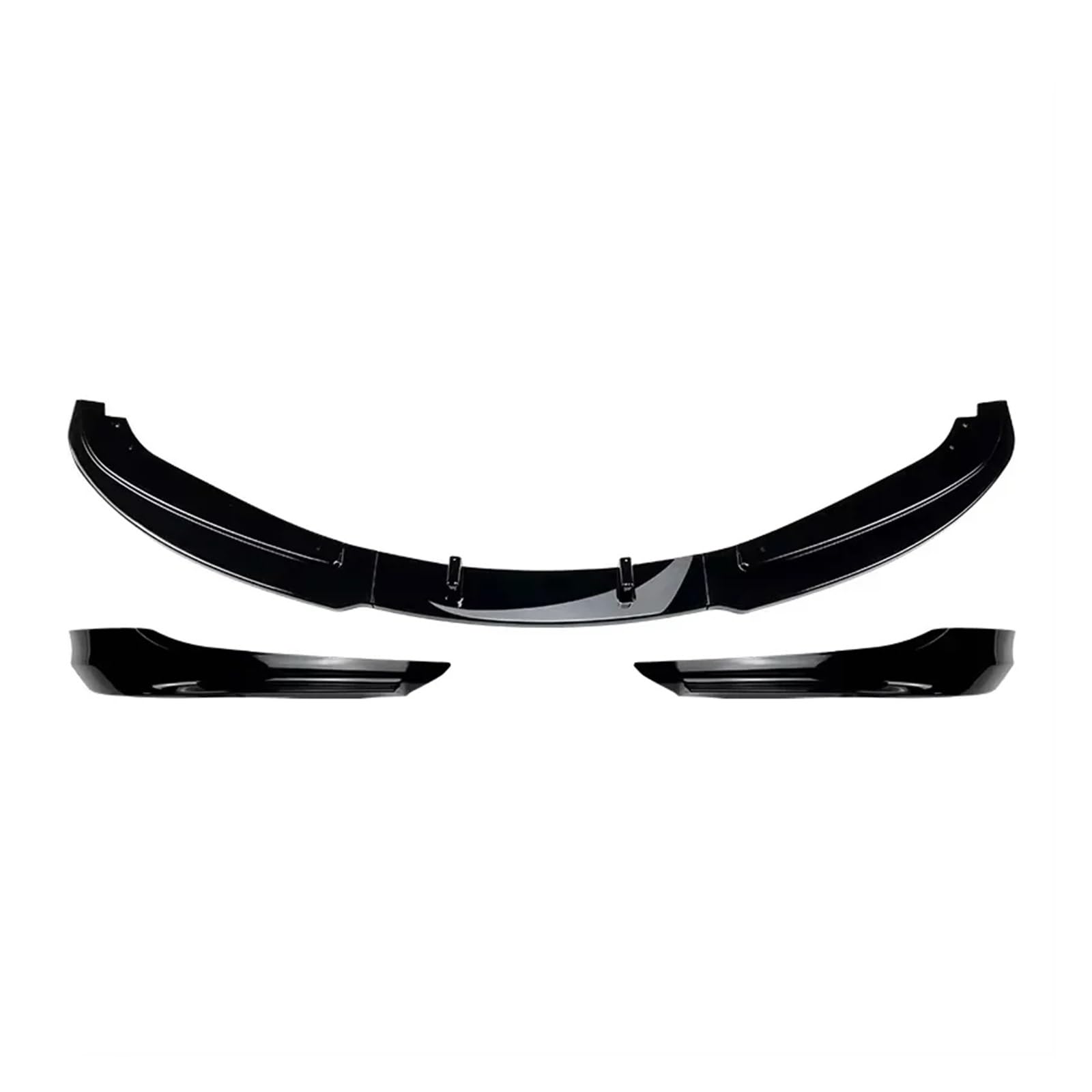 Frontstoßstange Spoiler Für 3 Serie Für E90 E91 Für LCI Für 320i 330i 2009-2012 Auto Front Lip Diffusor spoiler Klinge Schutz Kits Frontspoiler Lippe(Gloss Black Set) von WANSONGHUI