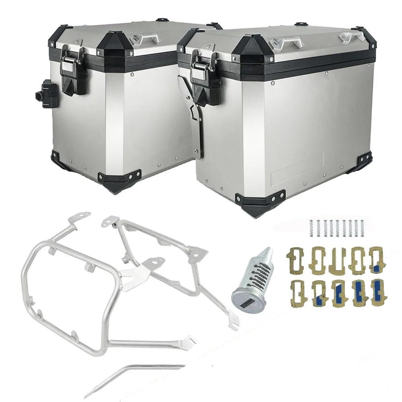 Für PAN America 1250 S PA1250 S Aluminium Box Gepäck Rack PANAMERICA1250 2021 2020 Schwanz Fall Pannier Sattel Halter Motorradgepäckträger Hinten(SL Panniers SL Rack) von WANSONGHUI