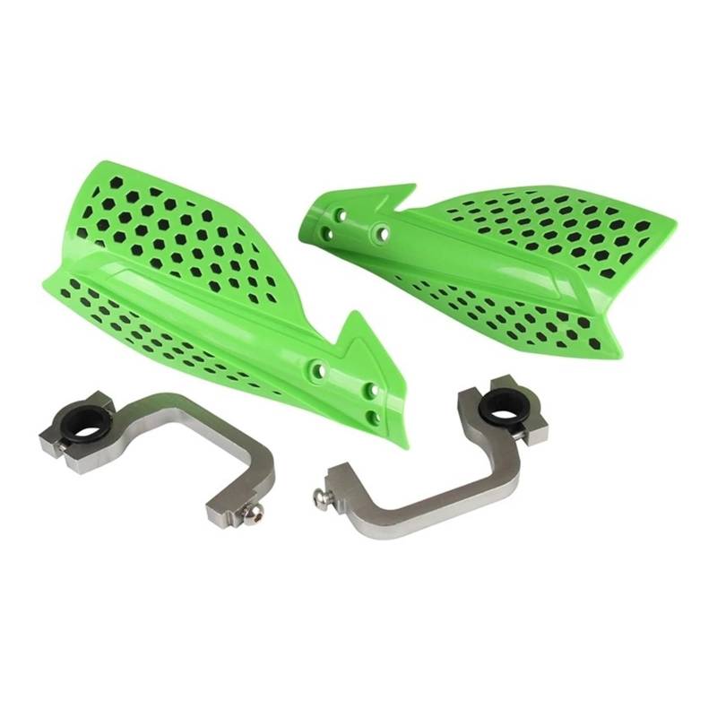 Handschutz Motorrad Für SX Für EXC Für XCW Für SMR 22mm 28mm 1 Paar Motorrad Handprotektoren Handschutz Schutz 7 Farben Motocross Hanguards Griffschutz Schild Motorrad(Grün) von WANSONGHUI