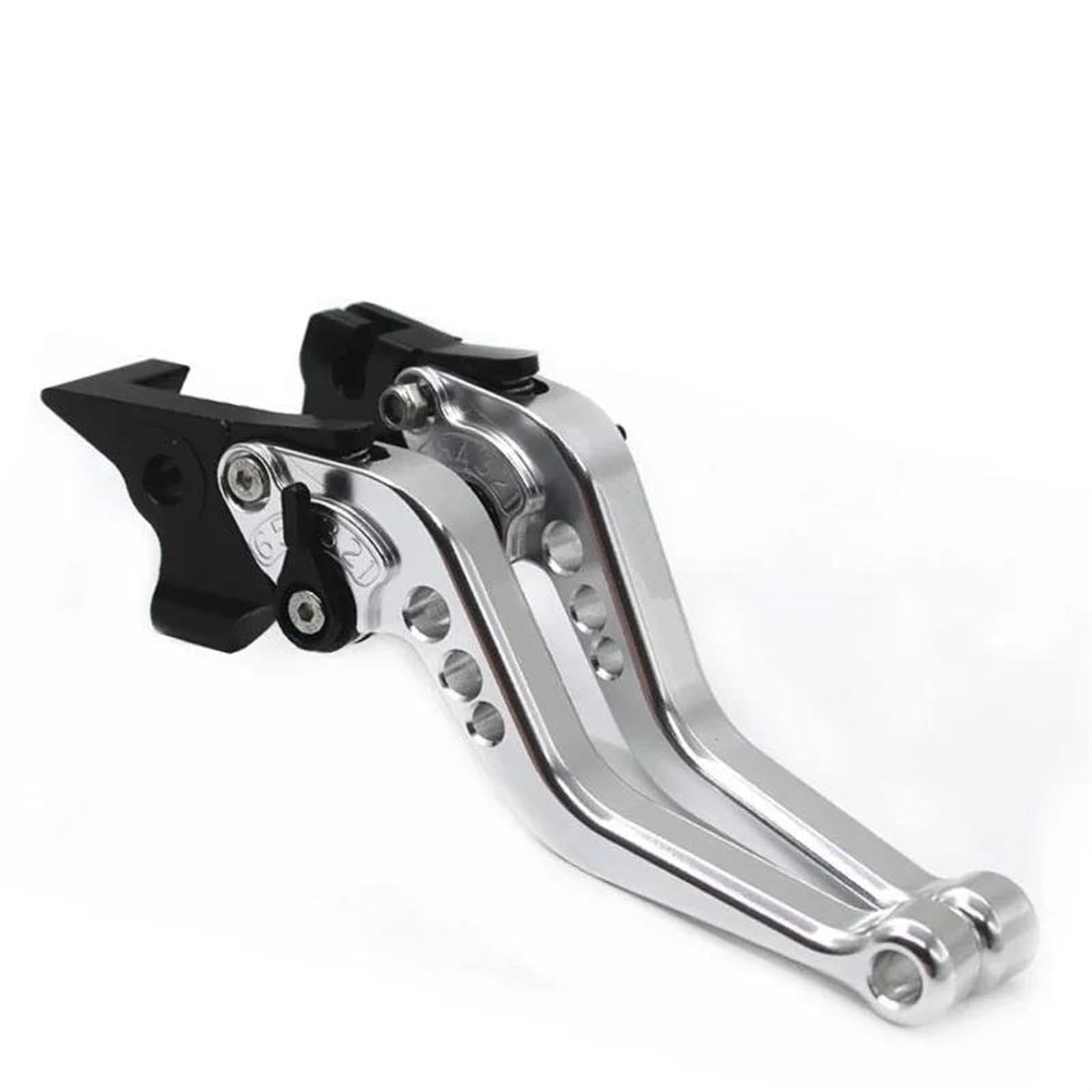 Motorrad Bremshebel Für MT-10 Für MT 10 MT10 2016-2022 Modifikation CNC Motorrad Kurze Einstellbare Bremskupplungshebel Lenker Bremskupplung(Silber) von WANSONGHUI