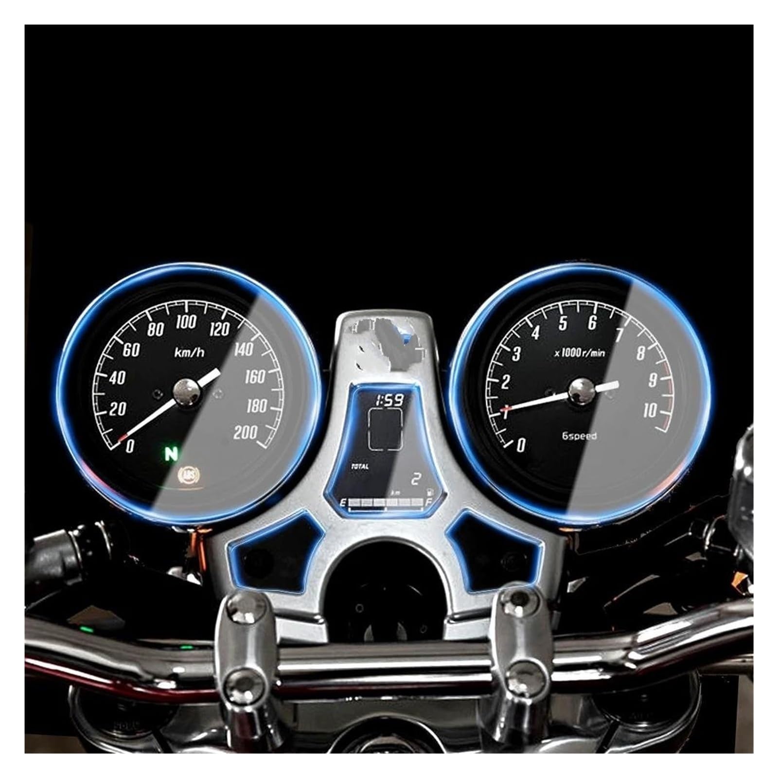 Motorrad Dashboard Displayschutzfolie Für CB1100 Für CB 1100 Motorrad Scratch Cluster Screen Dashboard Schutz TPU Instrument Film Tachoschutzfolie(1 Set) von WANSONGHUI