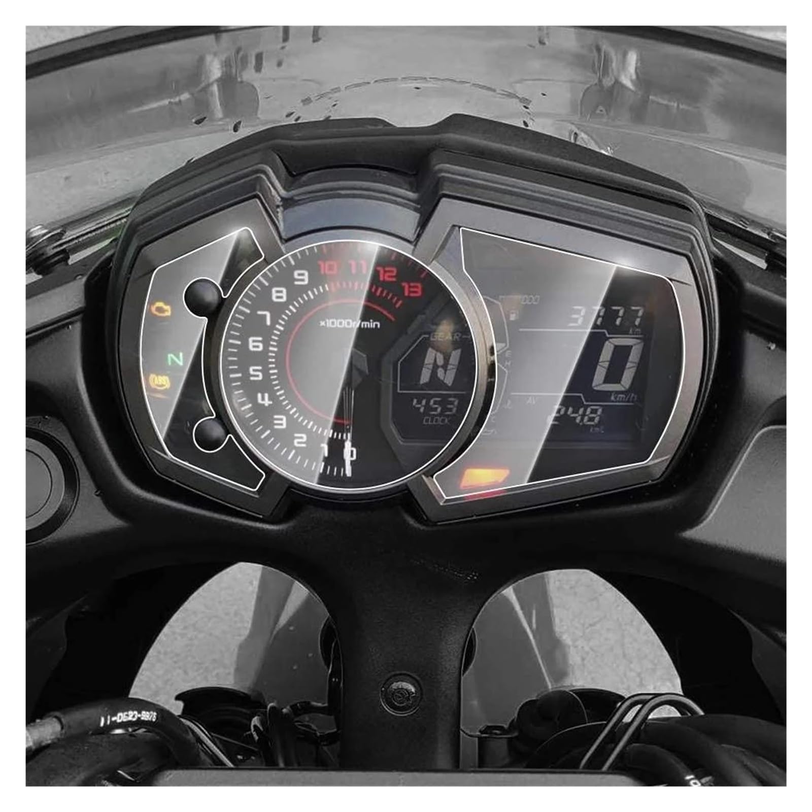 Motorrad Dashboard Displayschutzfolie Für Kawasaki Für 1000sx Für Z1000 Sx Z1000sx 2017 2018 2019 Cluster Kratzschutz Film Instrument Dashboard Abdeckung Schutz 2 STK Tachoschutzfolie von WANSONGHUI